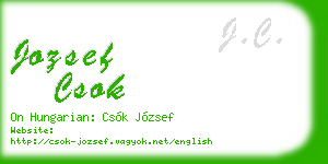 jozsef csok business card